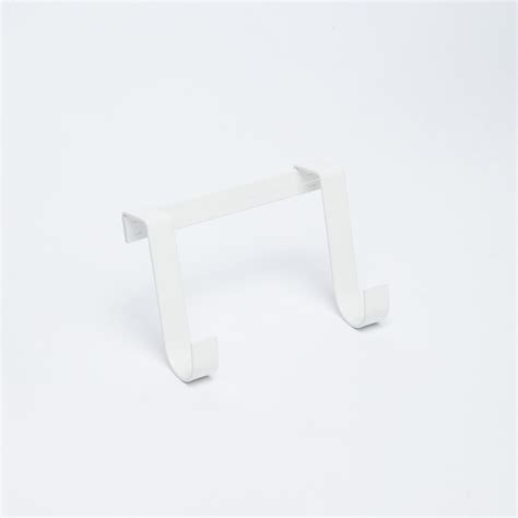 Buy Orion-Mattle White Solid Metal Door 2 Peg Hook - 33 cm x 8 cm from ...