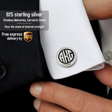 Image result for Monogram Cufflinks