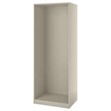 PAX wardrobe frame, grey-beige, 75x58x201 cm (291/2x227/8x791/8") - IKEA