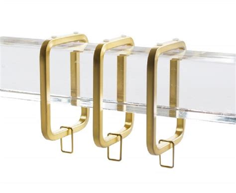 Lucite And Brass Curtain Rods, Acrylic Curtain Rods