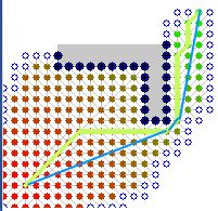 A* search algorithm Tutorial 的图像结果