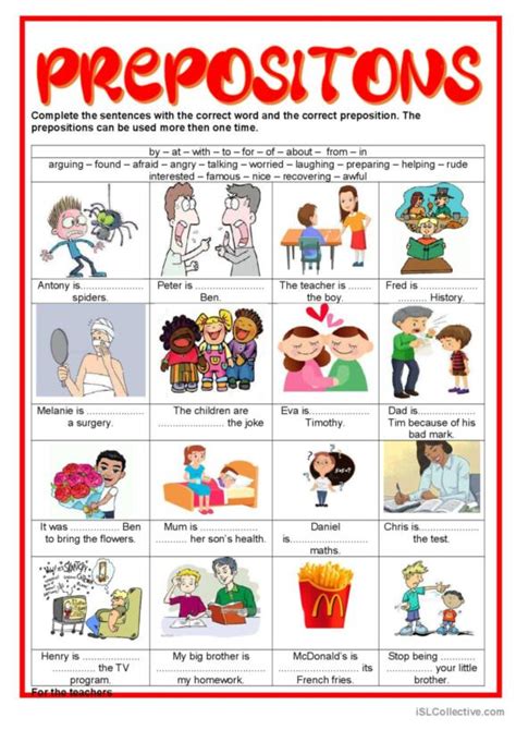 Image result for Exercises for Preposition Using a Picture