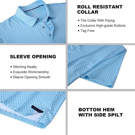 SAMERM Golf Shirts for Men Super Stretch Jacquard India | Ubuy