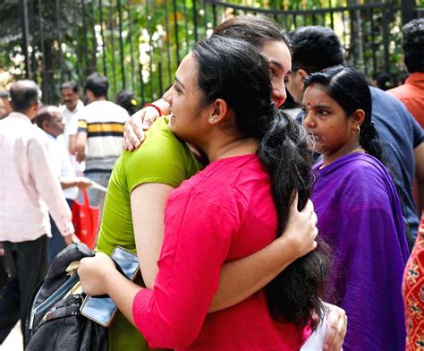 Students arrive to appear for the NEET