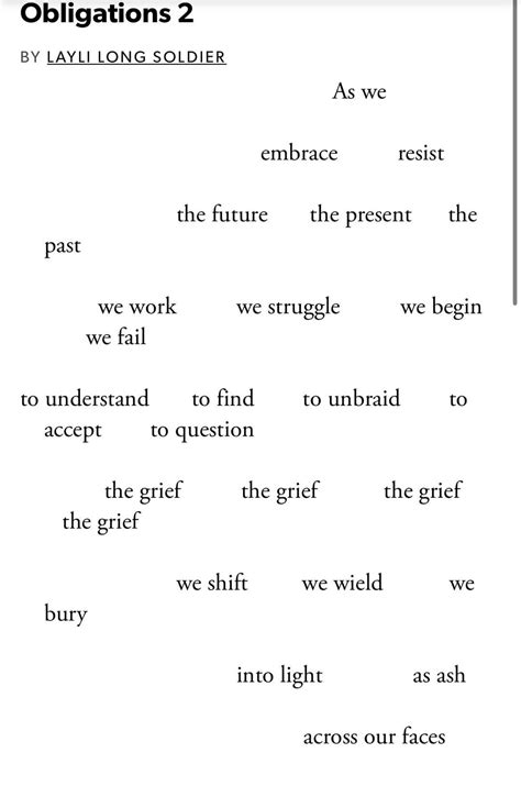 [POEM] Obligations 2 - Layli Long Soldier : r/Poetry