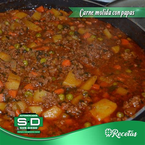 Carne Molida Con Papas Receta