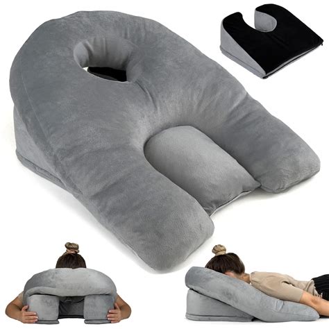 Amazon.com: EPHEDORA Adjustable Face Down Pillow After Eye Surgery - Home Massage Pillow Face ...