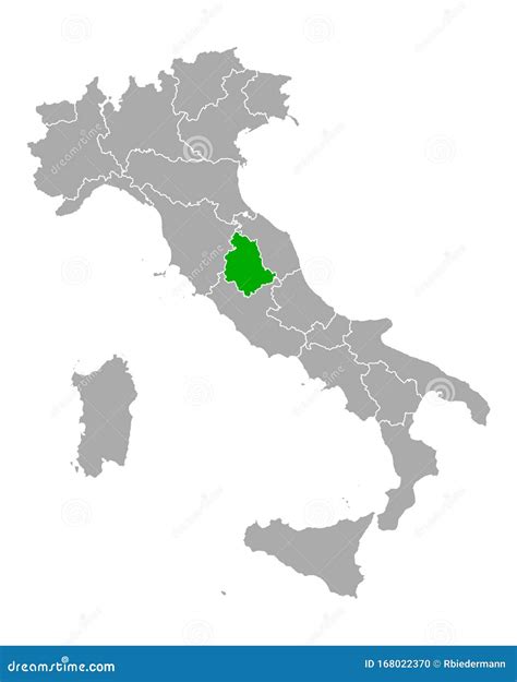 Umbria Italy Map