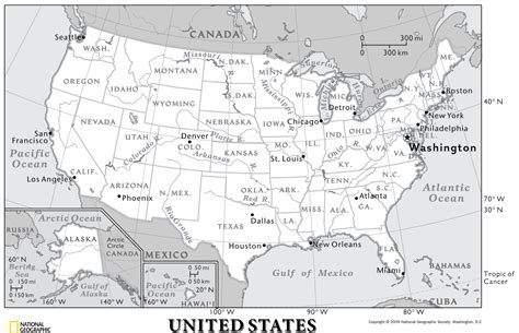 Solved Map of the United States, showing latitude, | Chegg.com