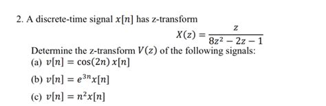 Image result for Discreat Time Signal Inverse Z Transform Example