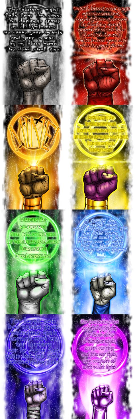Lantern Corps Oaths by halwilliams on DeviantArt