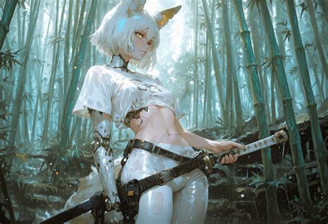 Neko samurai by WeAreGransaider on DeviantArt