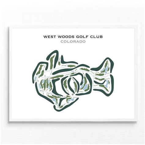 West Woods Golf Club, CO | Golf Course Map, Golf Map, Golfer Gift for ...