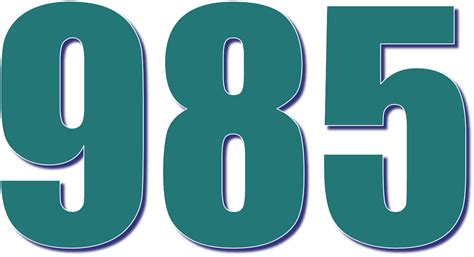 985 — девятьсот восемьдесят пять. натуральное нечетное число. в ряду ...