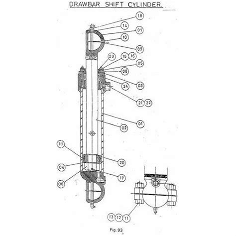 Dozer Spare Parts - Drawbar Shift Cylinder Tube Assy Service Provider ...