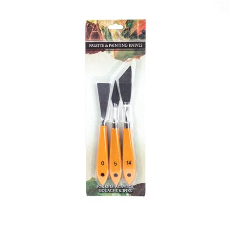 Painting and Palette Knife Set Of 3 (E1404) — Mango