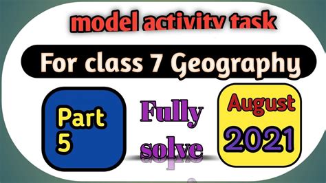 Image result for New Model Activity Task Class 7 Geography
