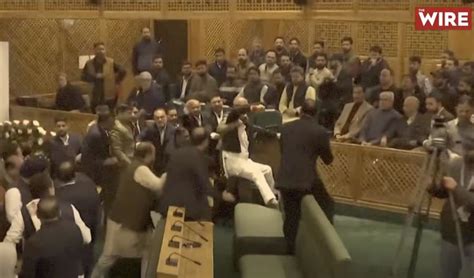 Anger Against BJP’s Article 370 Move Rocks J&K Assembly - The Wire