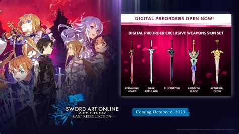 Get Familiar with Sword Art Online Last Recollection Weapon Types - Cat ...