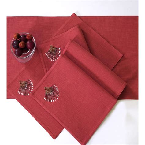 Buy ODE & CLEO Cotton Table Mat Placemat for Dining Table Washable 6 ...