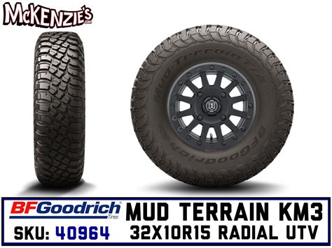 BFG 32x10R15 Mud Terrain KM3 UTV Tire | BFGoodrich 40964 | McKenzie's