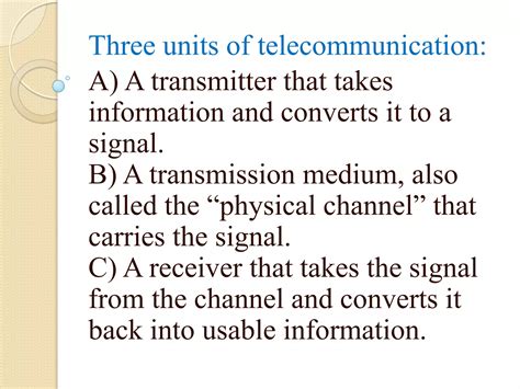 Basic of telecommunication presentation | PPTX