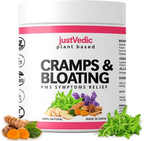 justvedic Cramps & Bloating Drink Mix - to help with PMS, Period ...