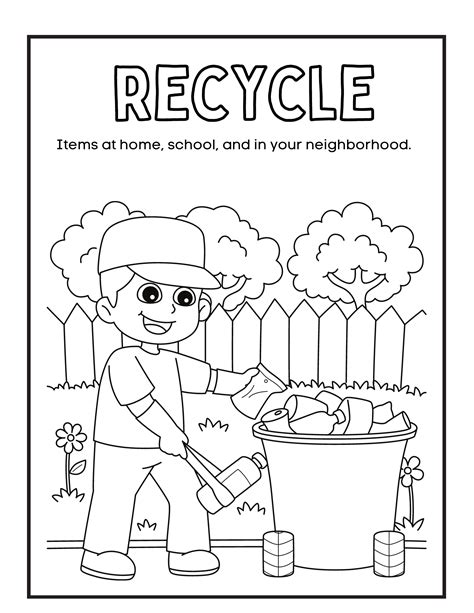 Reduce, Reuse, Recycle Coloring Pages FREE — xoxoerinsmith.com
