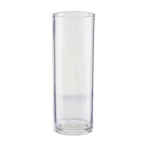 Acrylic Straight Highball Glass, Clear