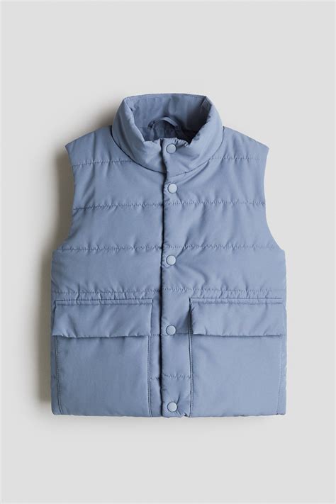 Dusty blue Puffer Vest for kids | H&M CA