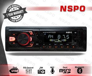 NSPO DUAL USB/FM/SD/AUX/BLUETOOTH/REMOTE CONTROL/UNIVERSAL Car Stereo ...