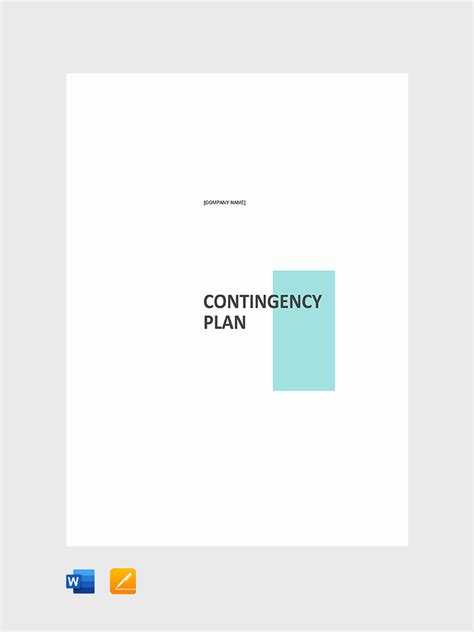 Contingency Plan Template - Google Docs, Word, Apple Pages | Template.net