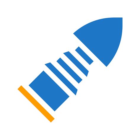 ammo icon solid blue orange blue colour military symbol perfect ...
