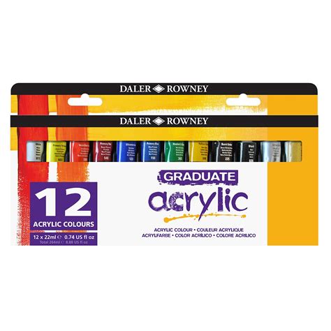 Daler Rowney Graduate Acrylic Colour Paint Tube Set – Fetch N Buy