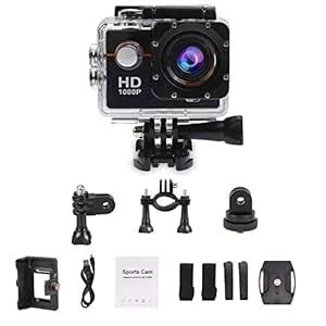 DMG 1080P WiFi Action Camera Waterproof Sports Helmet Cam with Mounting ...