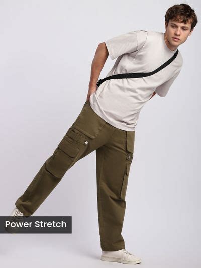 Buy Men's Brown Belt Loop Cargo Pants Online at Beyoung