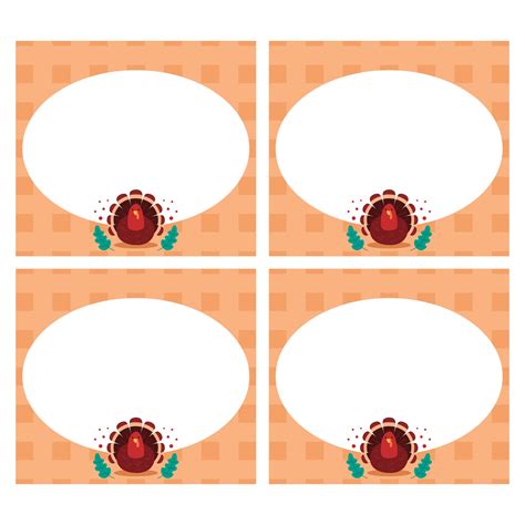 Free Thanksgiving Name Tags Printable