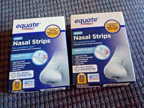 Купить Средство Equate smart/flex Medium Clear Nasal Strips, 60 ct ...