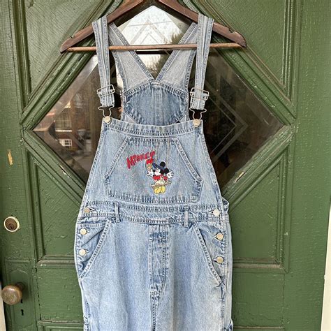 Vintage Mickey Mouse Painter Overalls Unisex M, has... - Depop