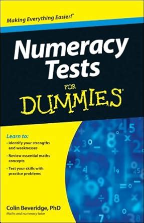 Numeracy Tests For Dummies eBook : Beveridge, Colin: Amazon.in: Kindle ...