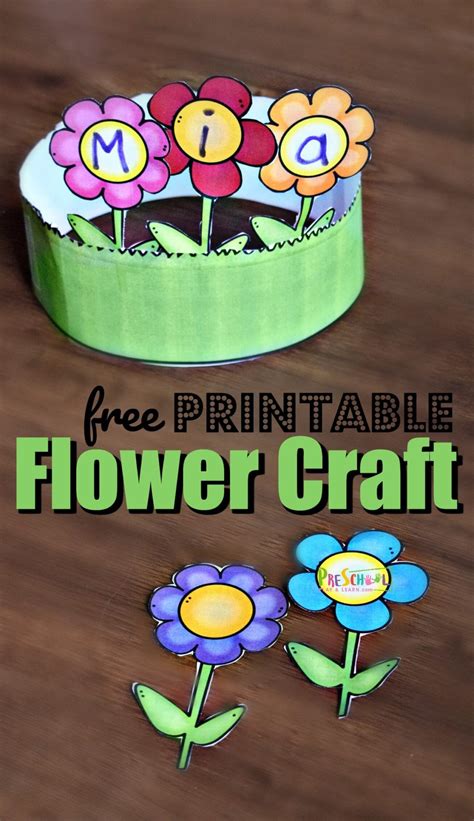 🌺 FREE Printable Flower Name Craft for Preschoolers this Spring ...