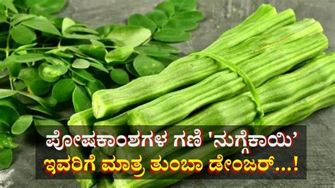 Nuggekai: These people should avoid Drumstick | ಪೋಷಕಾಂಶಗಳ ಗಣಿ ...