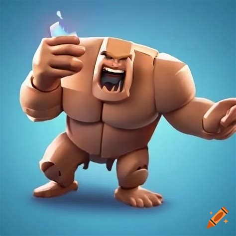 Image of Clash Royale Elixir Golem and Electro Wizard on Craiyon