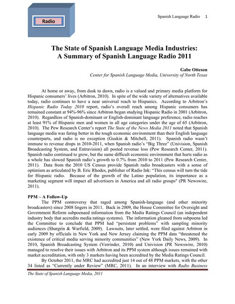 State of Spanish Language Media | PDF