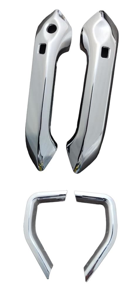 AUTOXYGEN ABS Plastic Car Door Handle Chrome Plated Front & Rear Door ...