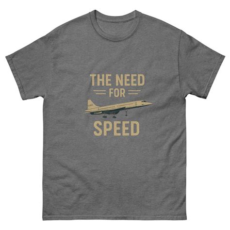 Need for Speed Concorde Iconic Mach 2 Speed of Sound Unisex Classic Tee ...