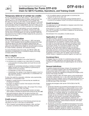 Fillable Online tax ny DTF-619-I - The New York State Department of ...