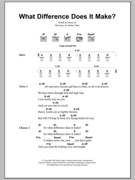 What Difference Does It Make Guitar Lesson 的图像结果
