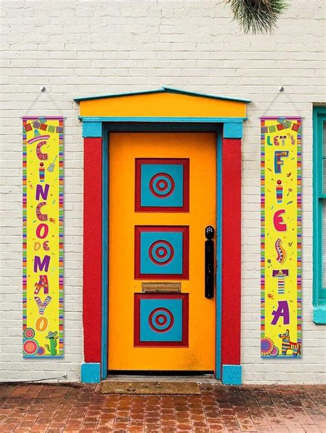 1pc Cinco De Mayo Party Decoration Set With "Cinco De Mayo" Porch Sign ...