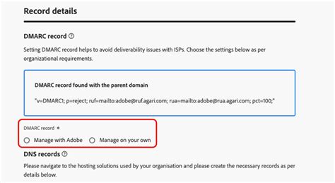 Delegate a subdomain | Adobe Journey Optimizer